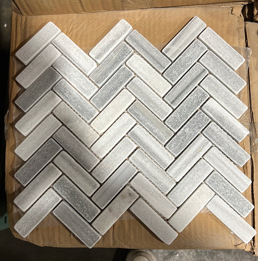 Bardiglio 1x4 Herringbone