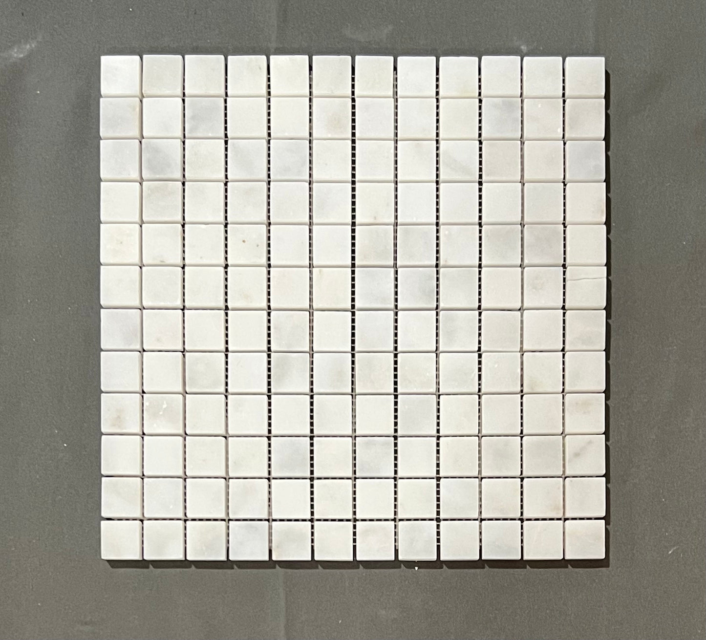 Imperial White Carrara 1x1 Square Mosaic