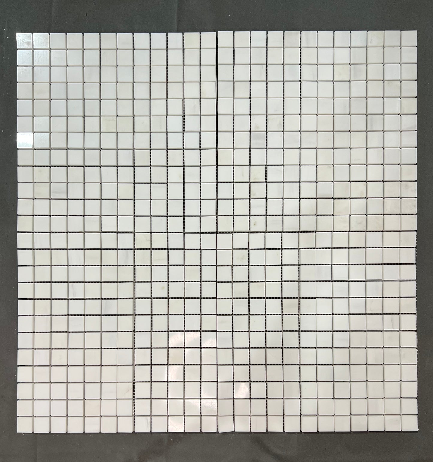 Imperial White Carrara 1x1 Square Mosaic