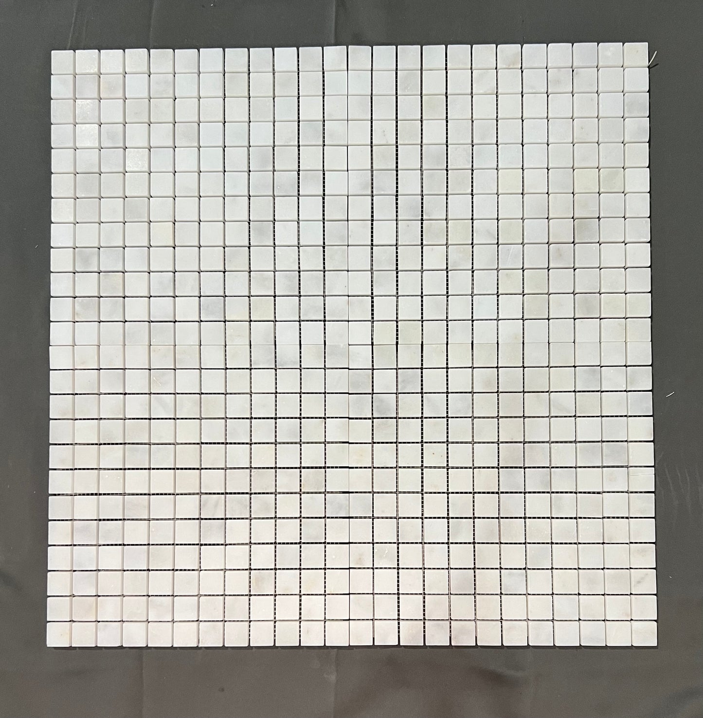 Imperial White Carrara 1x1 Square Mosaic