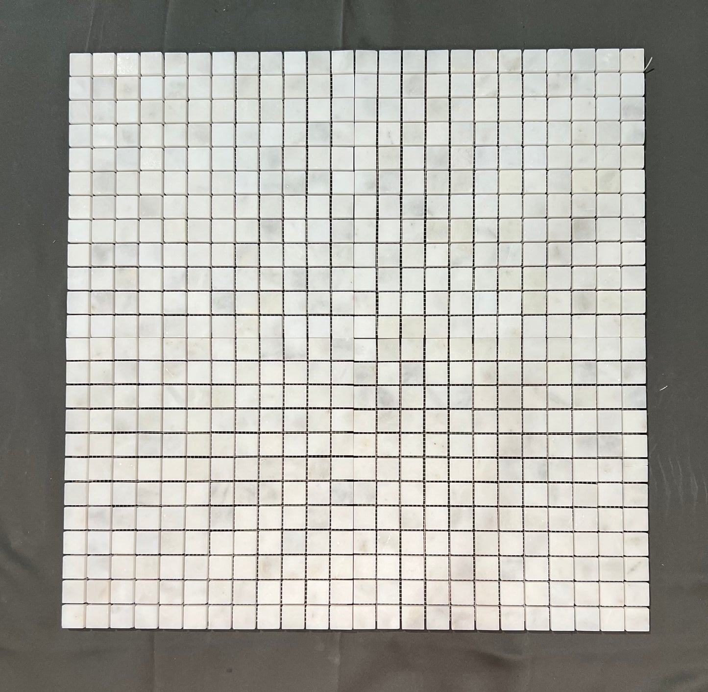 Imperial White Carrara 1x1 Square Mosaic