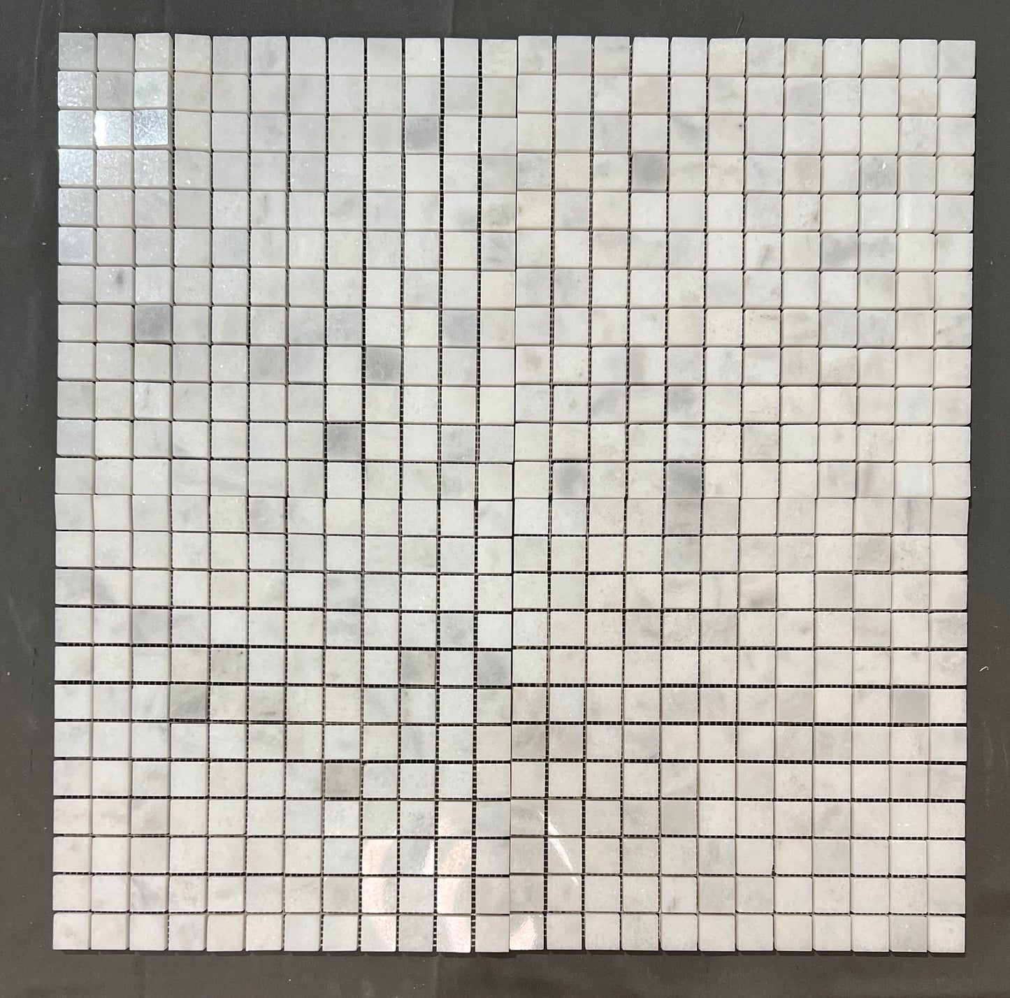 Imperial White Carrara 1x1 Square Mosaic