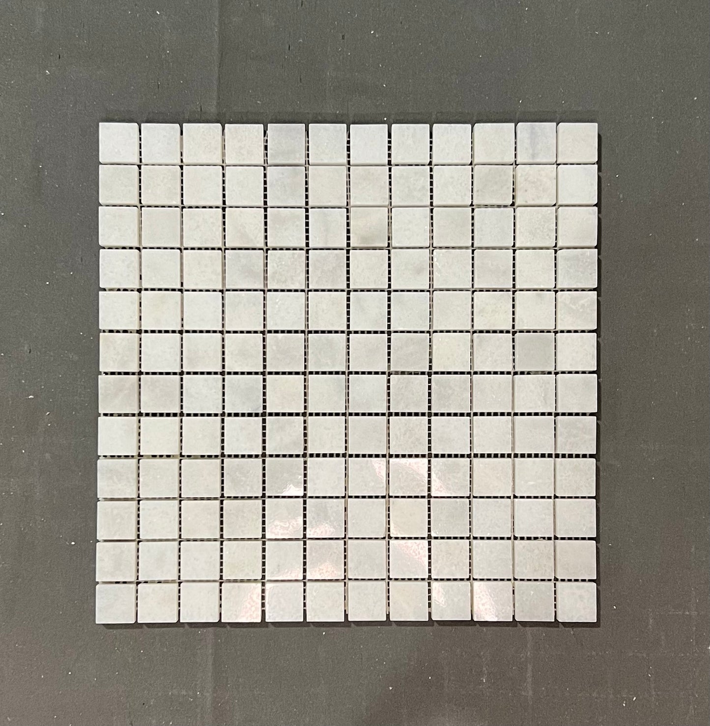 Imperial White Carrara 1x1 Square Mosaic