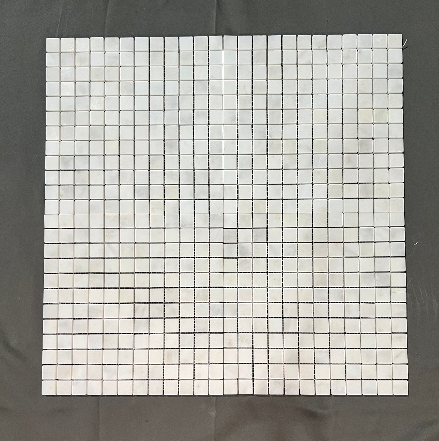 Imperial White Carrara 1x1 Square Mosaic